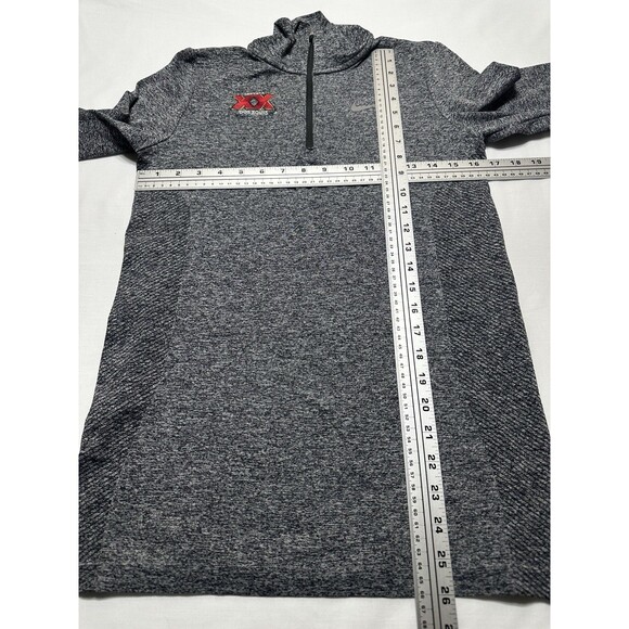 Dos Equis Nike Golf Dri-Fit Pullover Long Sleeve 1/4 Zip Shirt Grey 728767 - Picture 6 of 10